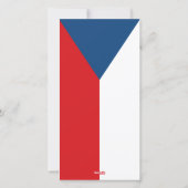 チェコ国旗、ハッピーホリデーズカードCzechia シーズンカード (裏面)