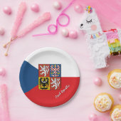 チェコ国旗 – パーティー、誕生日/スポーツ ペーパープレート (パーティー)