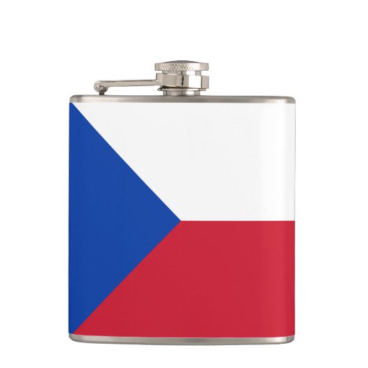 チェコ国旗 フラスク (正面)