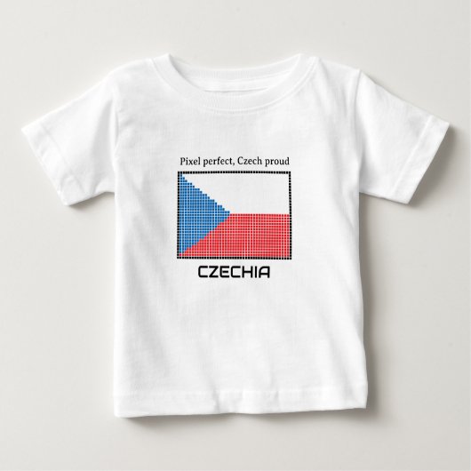 チェコ国旗 ベビーTシャツ (正面)