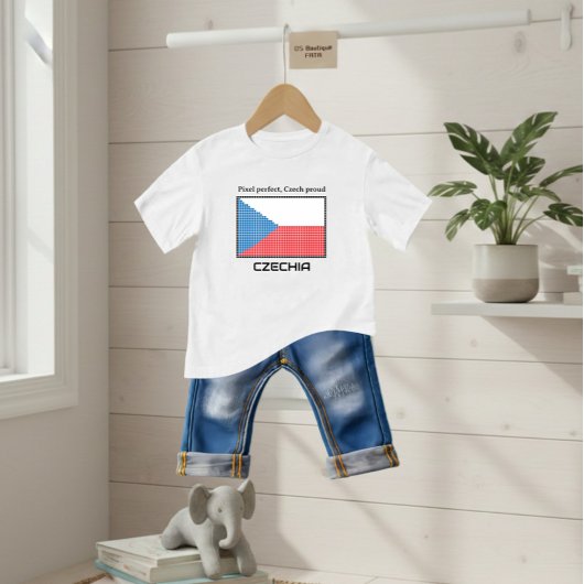 チェコ国旗 ベビーTシャツ