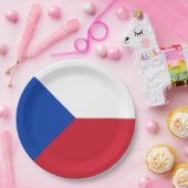 チェコ国旗 ペーパープレート (パーティー)