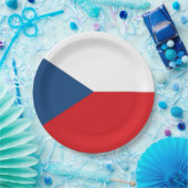 チェコ国旗 ペーパープレート (パーティー)