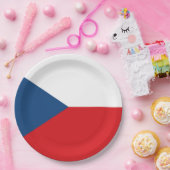 チェコ国旗 ペーパープレート (パーティー)