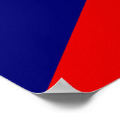 チェコ国旗 ポスター (角)