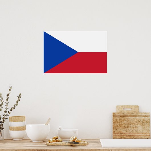 チェコ国旗 ポスター (キッチン)