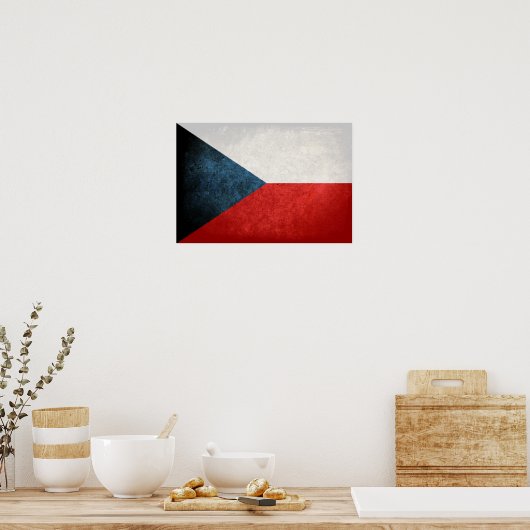 チェコ国旗 ポスター (キッチン)