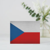 チェコ国旗 ポストカード (スタンド正面)
