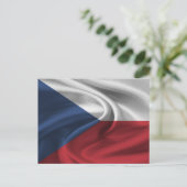 チェコ国旗 ポストカード (スタンド正面)