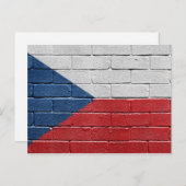 チェコ国旗 ポストカード (正面/裏面)
