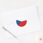 チェコ国旗 ラウンドシール (封筒)