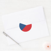 チェコ国旗 ラウンドシール (封筒)