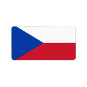 チェコ国旗 ラベル (正面)