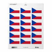 チェコ国旗 ラベル (フルシート)