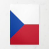 チェコ国旗 三つ折りカード (カバー)