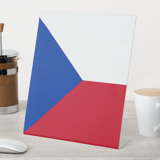 チェコ国旗 台座サイン (インサイチュ)