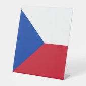 チェコ国旗 台座サイン (正面)