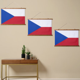 チェコ国旗 吊り下げ型タペストリー