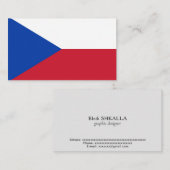 チェコ国旗 名刺 (正面/裏面)