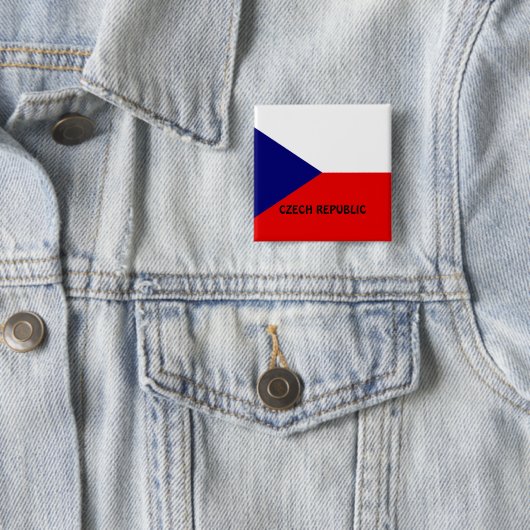 チェコ国旗 缶バッジ (インサイチュ)