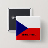 チェコ国旗 缶バッジ (正面&裏面)