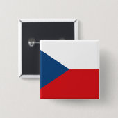 チェコ国旗 缶バッジ (正面&裏面)