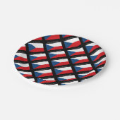 チェコ国旗 – Ceska Republika ペーパープレート (アングル)