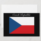 チェコ国旗 – Ceska Republika 便箋 (正面/裏面)