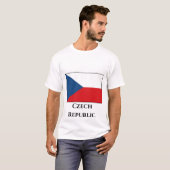 チェコ国旗 Tシャツ (正面フル)