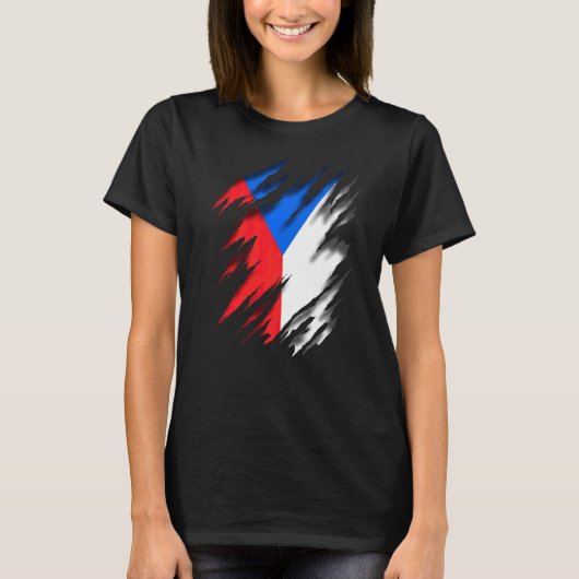 チェコ国旗 Tシャツ (正面)