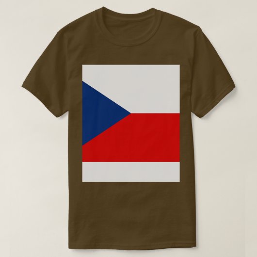 チェコ国旗 Tシャツ (デザイン正面)