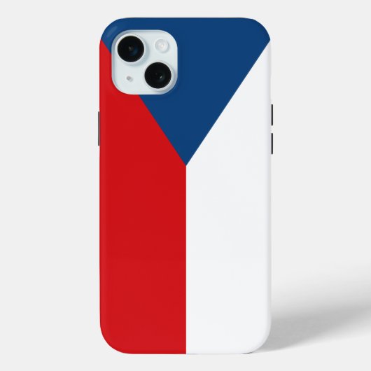 チェコ国旗iPhone 15 Plusケース Case-Mate iPhoneケース (裏面)