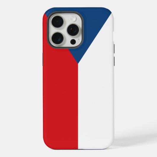 チェコ国旗iPhone 15 Pro Maxケース iPhoneケース (裏面)