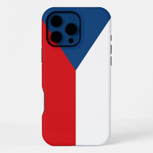 チェコ国旗iPhone 16 Pro Maxケース iPhoneケース (裏面)