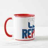 チェコ愛国的なコーヒーとシピン マグカップ (左)