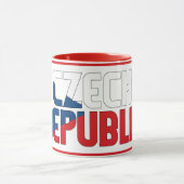 チェコ愛国的なコーヒーとシピン マグカップ (中央)