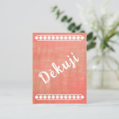 チェコ語で「ありがとう」 ポストカード (スタンド正面)