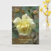 チェコ語の名刺 カード (黄色い花)