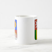 チェコ語南ボヘミアの地域 コーヒーマグカップ (中央)