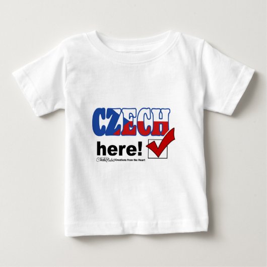 チェコ語(淡) ベビーTシャツ (正面)