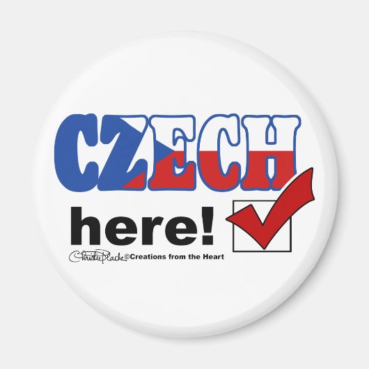 チェコ語（淡） マグネット (正面)