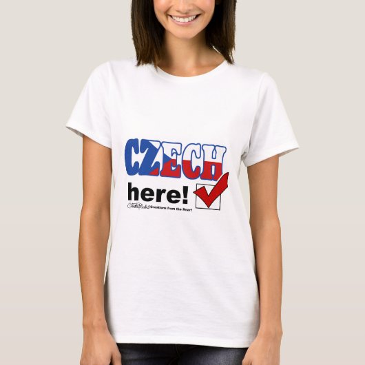 チェコ語(淡) Tシャツ (正面)