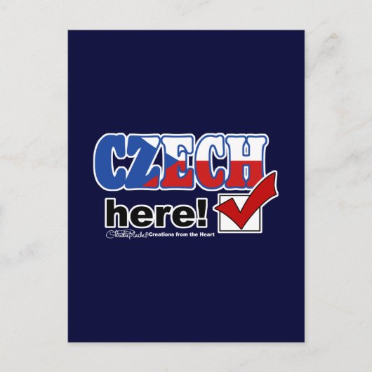 チェコ語（濃色） ポストカード (正面)