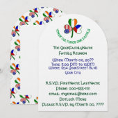 チェコ アイルランド アメリカ シャムロック ファミリー リユニオン 招待状 (正面/裏面)