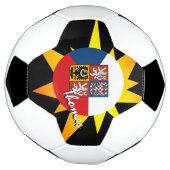 チェコ・サッカー・チェコ国旗/バン サッカーボール (回転)