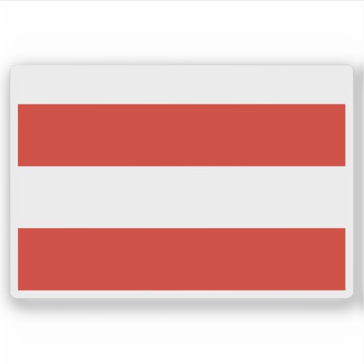 チェコ・ブルノ国旗 シール (正面)