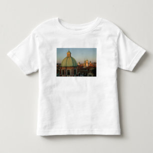 チェコ、プラハの聖フランチェスコ教会のドーム トドラーTシャツ