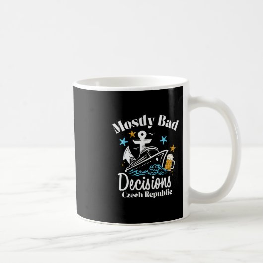 チェコ 春休み Mostly D Decisions コーヒーマグカップ (右)