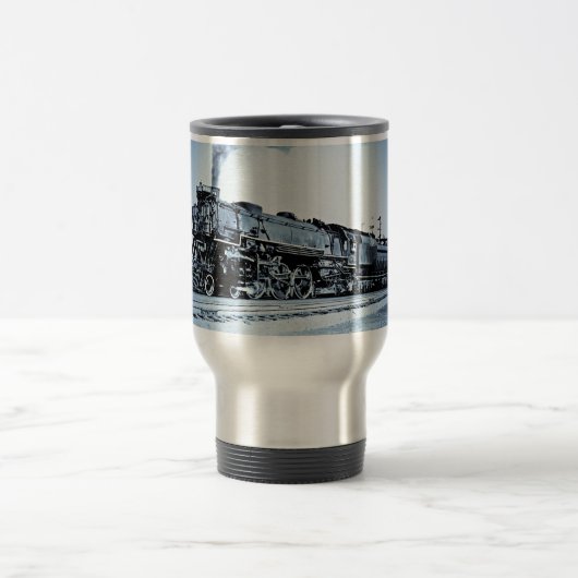 チェサピークおよびオハイオ州エンジン470のヴィンテージの鉄道 トラベルマグ (中央)