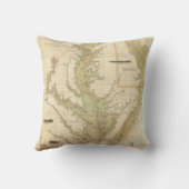 チェサピークおよびデラウェア湾の図表 クッション (裏面)